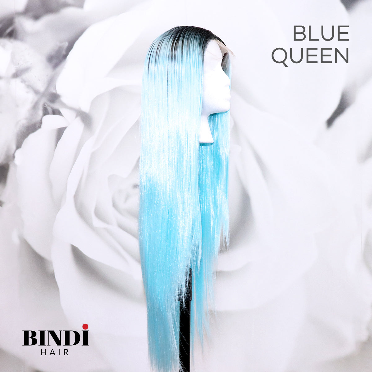 Blue queen wig sale